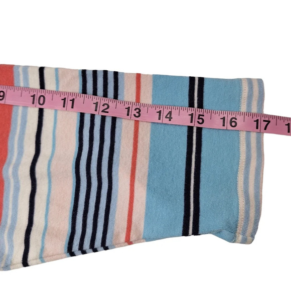 Talbots 3XP 100% Cotton Multicolor Striped 3/4 Sleeve Pullover Top - Picture 7 of 8